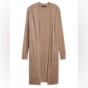 Banana Republic Tan Cardigan Sweater, Silk Cotton blend, size XS